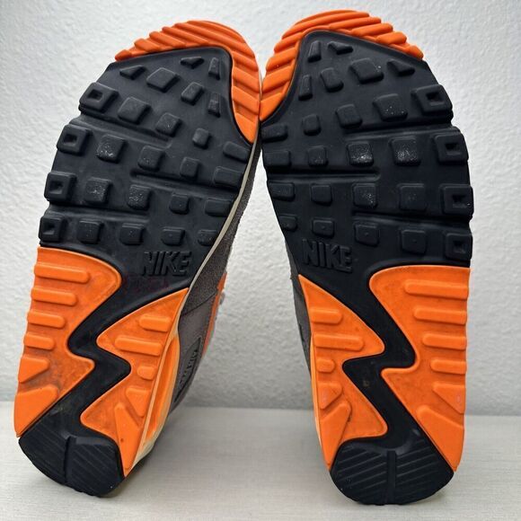 Nike Air Max 90 Total Orange Grey Running Shoes - Picture 8 of 9